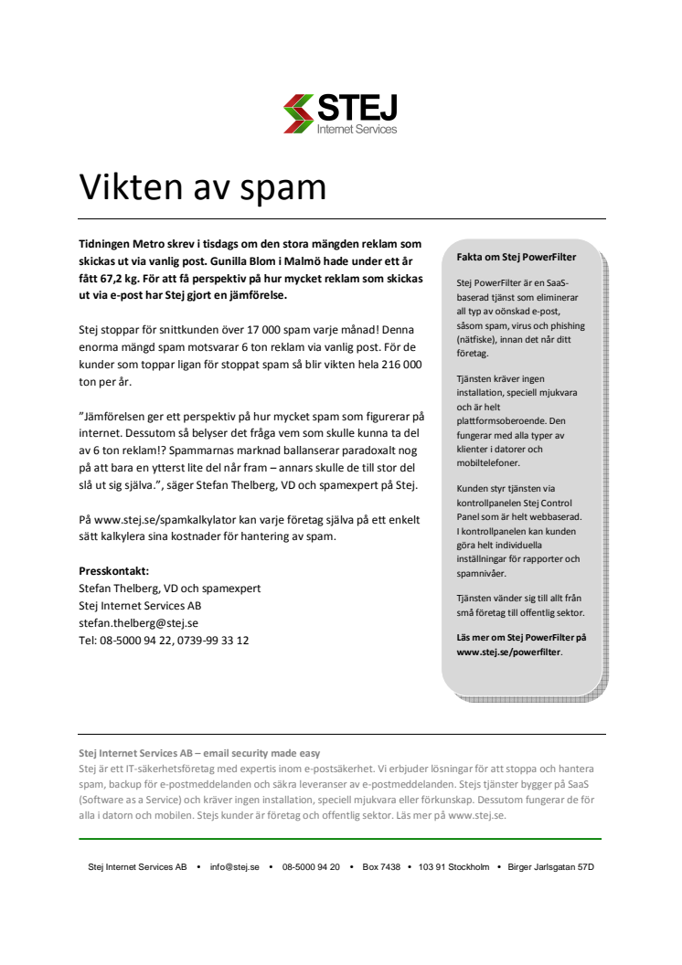 Vikten av spam