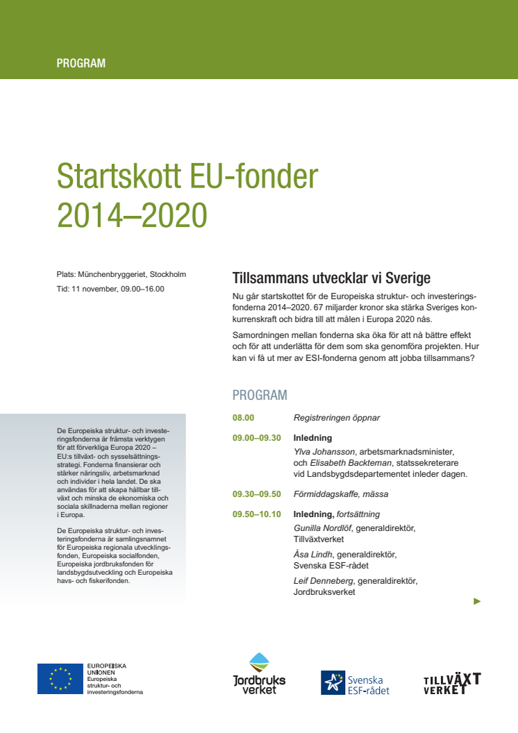 Program Startskott EU-fonder