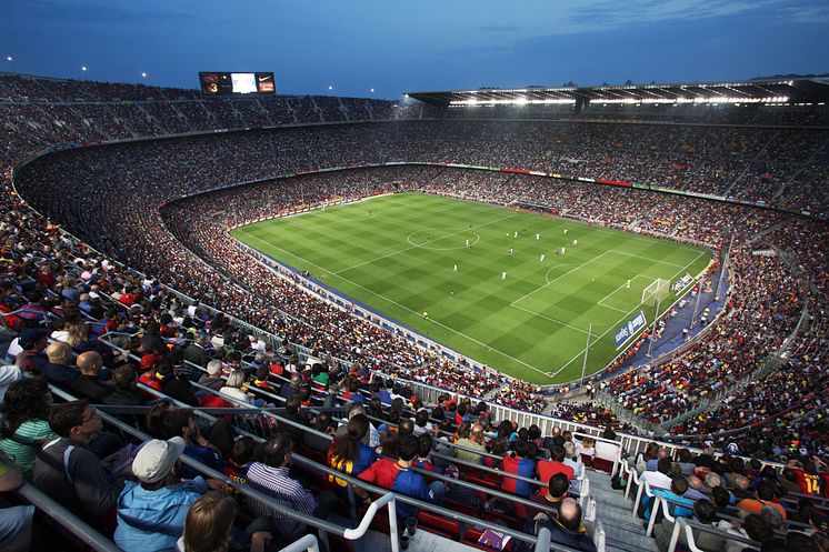 Inside of the Camp Nou, Barcelona