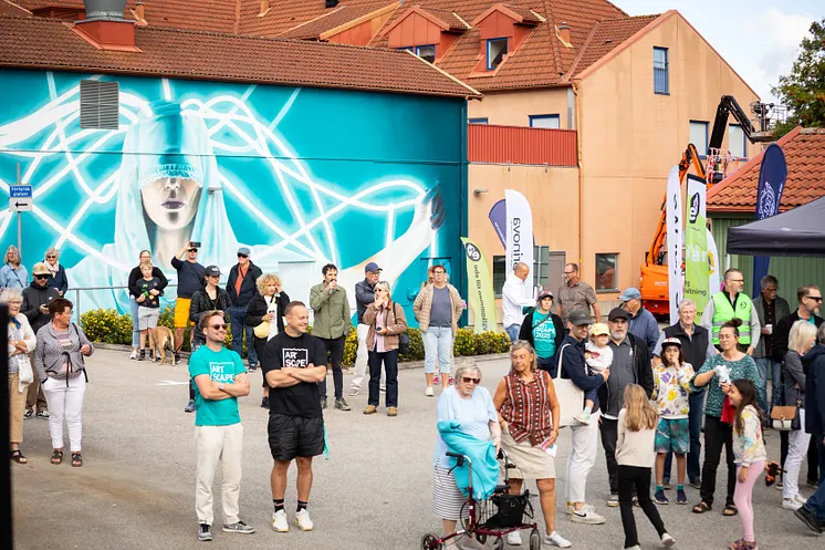 Gatukonstfestival med Artscape i Eslöv 2025.