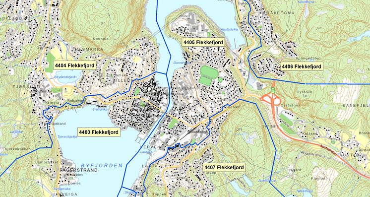 4400  Flekkefjord  - postnummerinndeling