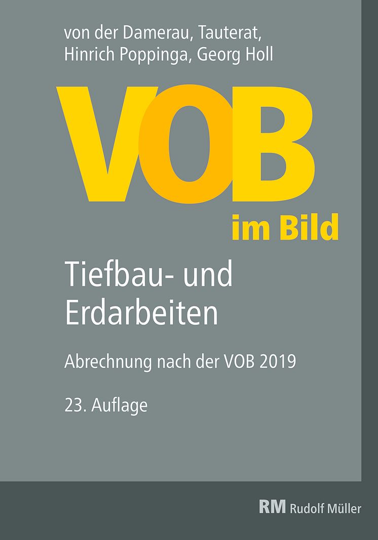 VOB im Bild – Tiefbau- und Erdarbeiten, 23. Auflage (2D/tif)