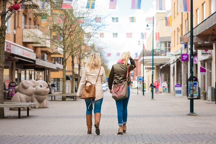 Vår i Skövde centrum