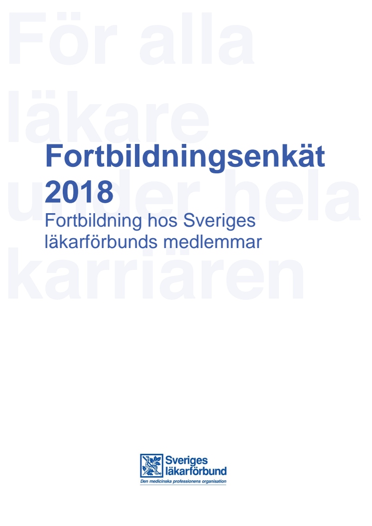 Fortbildningsenkät 2018