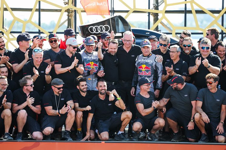Lucas Cruz, Rolf Michl, Sven Quandt, Carlos Sainz, Team Audi Sport