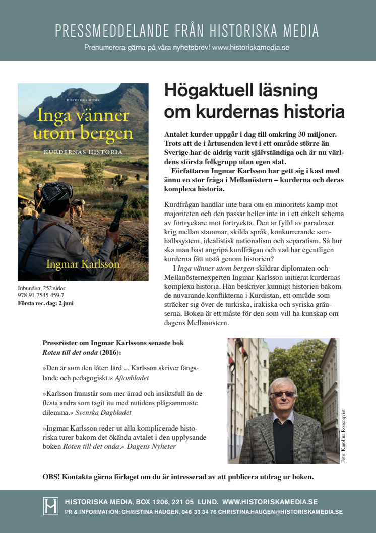 Högaktuell läsning om kurdernas historia