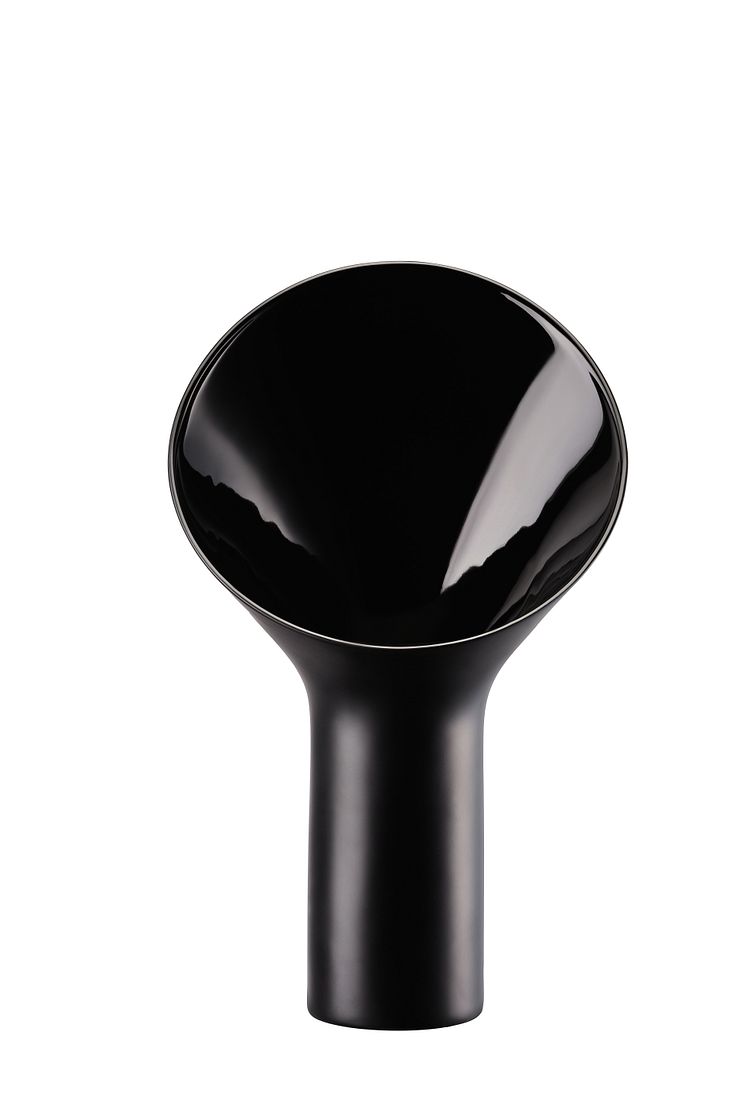 R_Fondale_Black mat-black_Vase 33 cm front