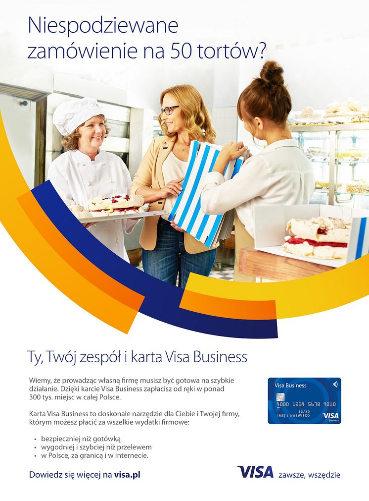Ty Twoj zespol i karta Visa Business_plakat_1