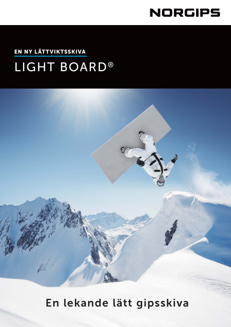 Broschyr Norgips Light Board