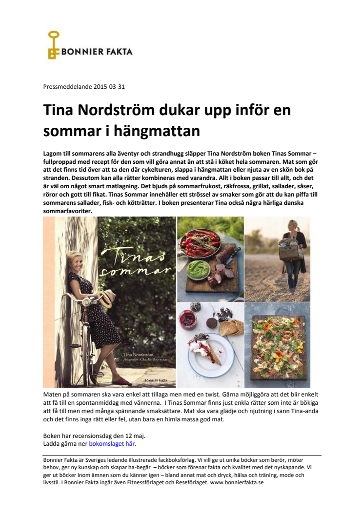 Tina Nordström dukar upp inför en sommar i hängmattan