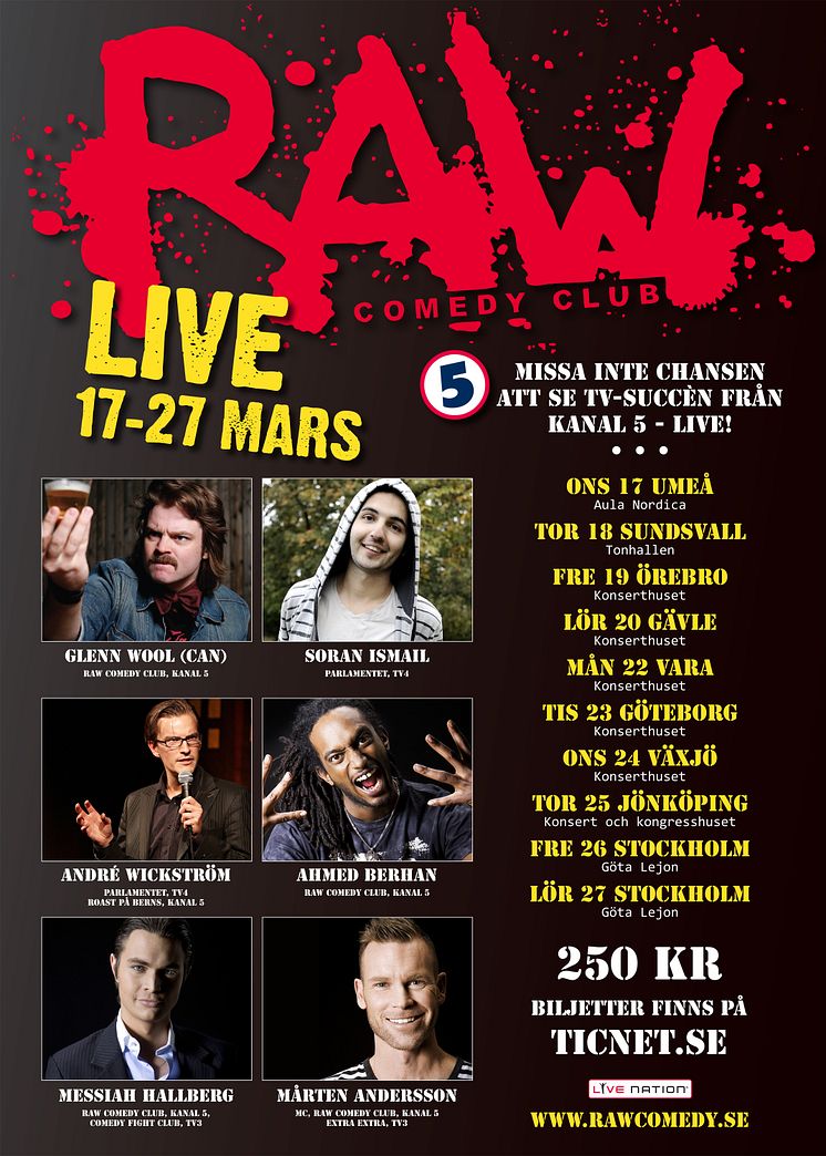 RAW Comedy Club – LIVE!