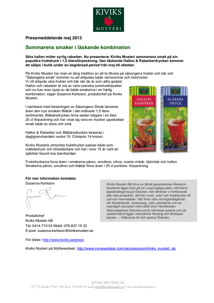 Sommarens smaker i läskande kombination