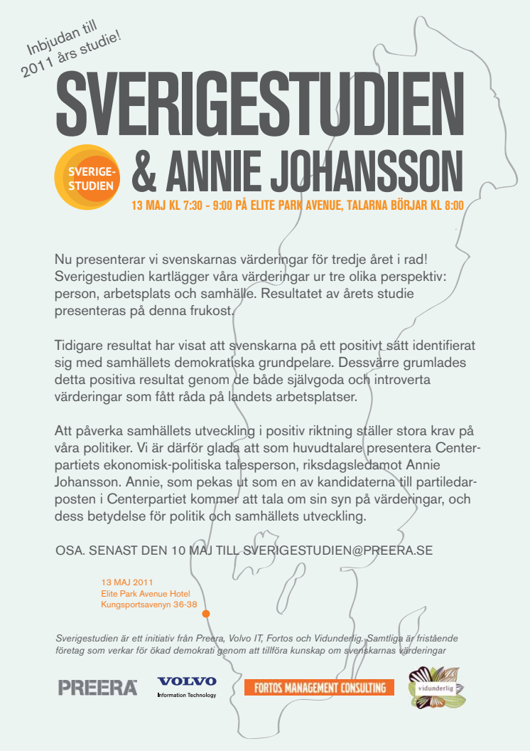 Pressinbjudan Sverigestudien 2011
