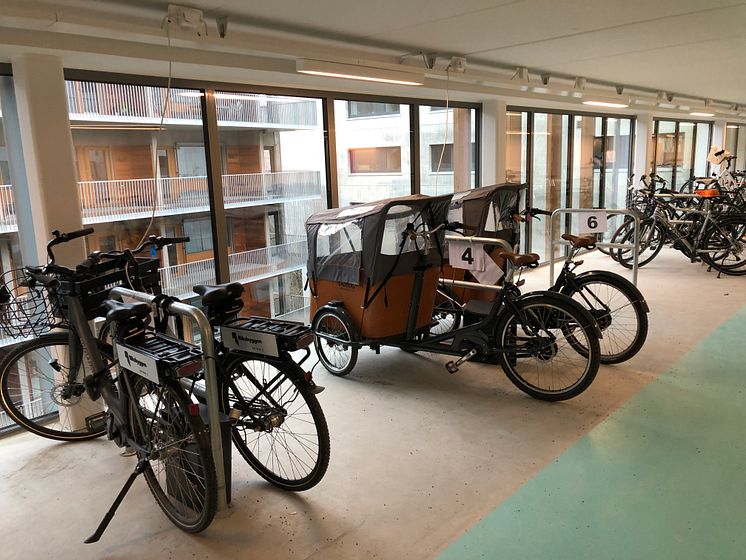 cykelgarage brf Viva Göteborg