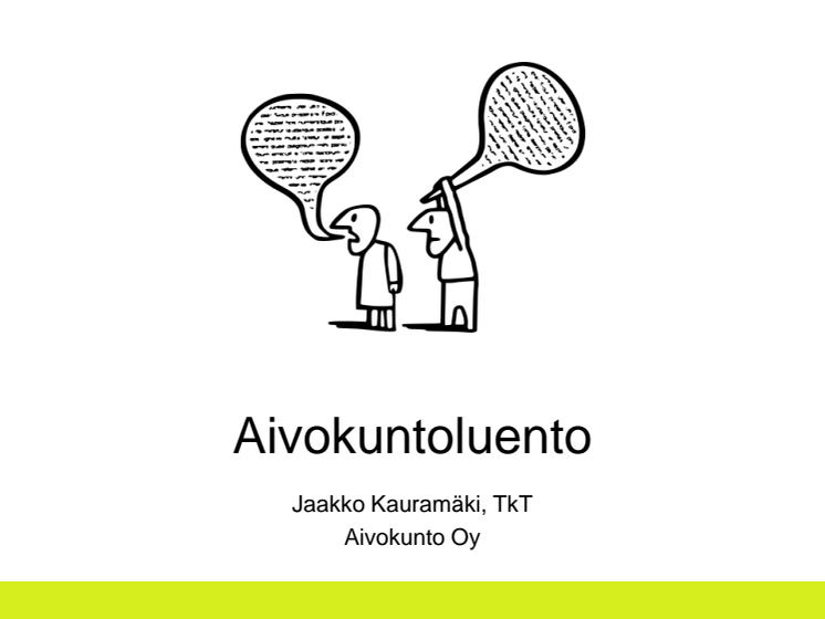 IT- ja HR-aamiainen 23.1.2013: Jaakko Kauramäki, Itsensä johtaminen muutostilanteessa aivojen näkökulmasta