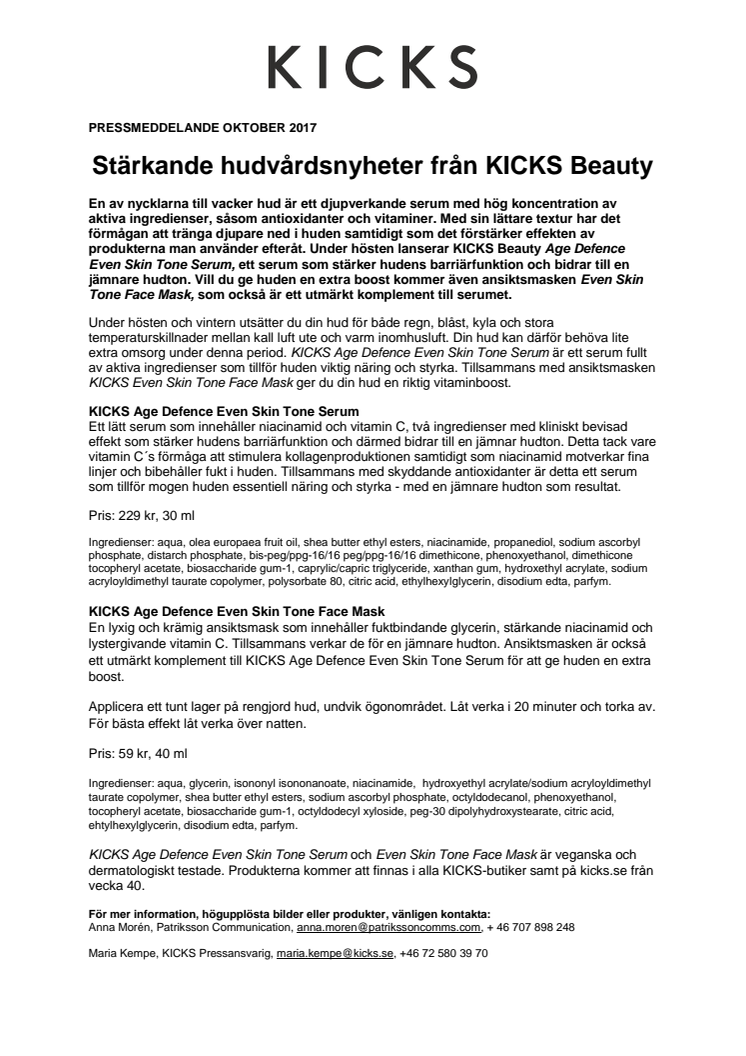 Stärkande hudvårdsnyheter från KICKS Beauty