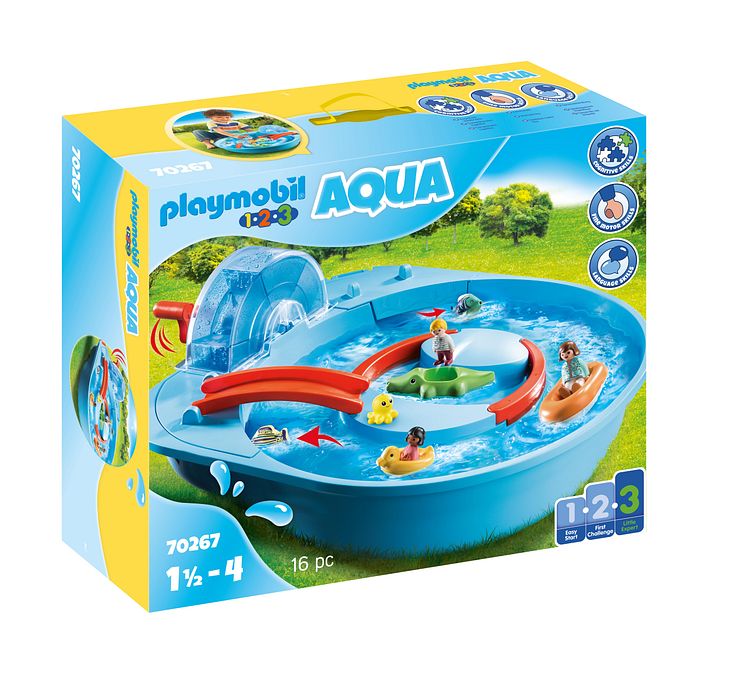 Fröhliche Wasserbahn (70267) von PLAYMOBIL 1.2.3 AQUA