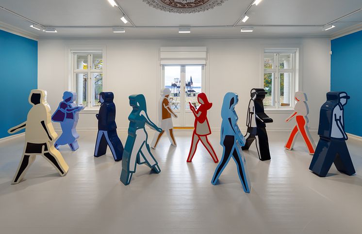 Julian Opie. Installation view JO.VRGF15@Moss. 2023. Foto_Eivind Lauritzen_9