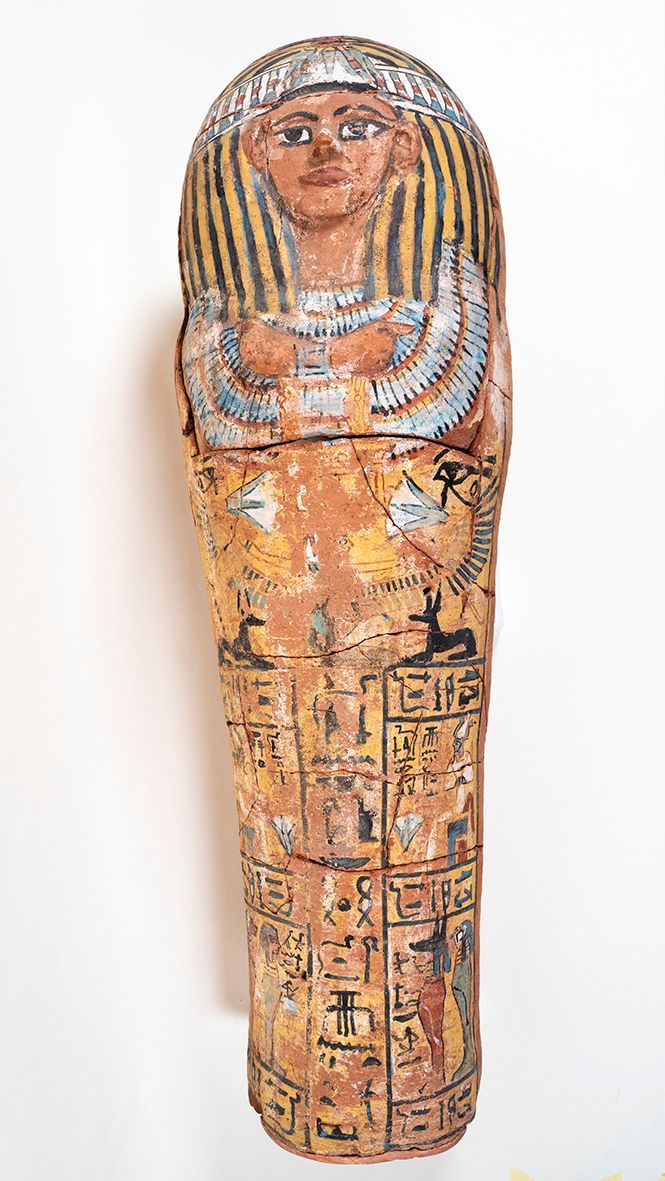 Egyptian ceramic child sarcophagus