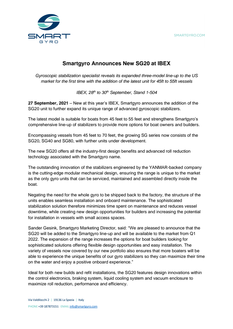 27 September 2021 - Smartgyro Announces New SG20 at IBEX.pdf