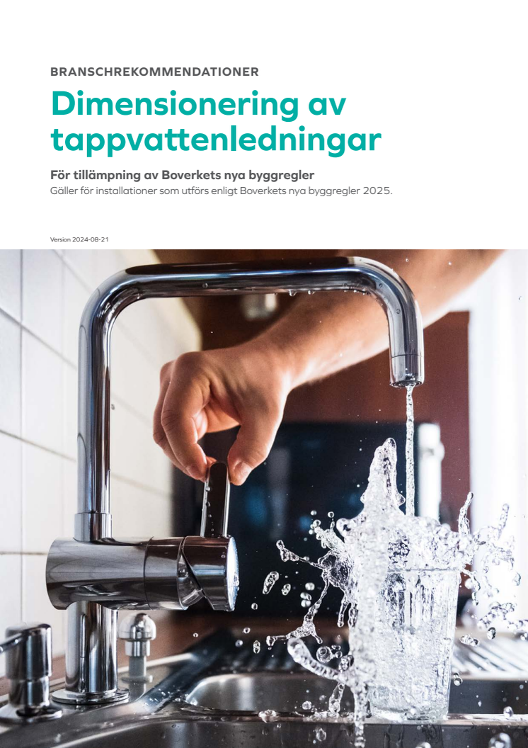Branschrekommendation - 01 Dimensionering av tappvattenledningar v20240821 webb.pdf