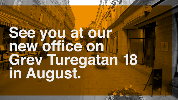 OPEN Communications has moved to Grev Turegatan 18 in Stureplan.  Come by for a cup of coffee. 