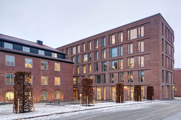 Hållbarhetshuset på KTH campus. Foto: Peder Lindbom, AIX Arkitekter. 