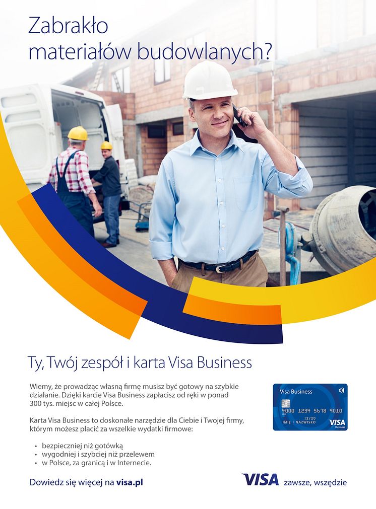 Ty Twoj zespol i karta Visa Business_plakat_2