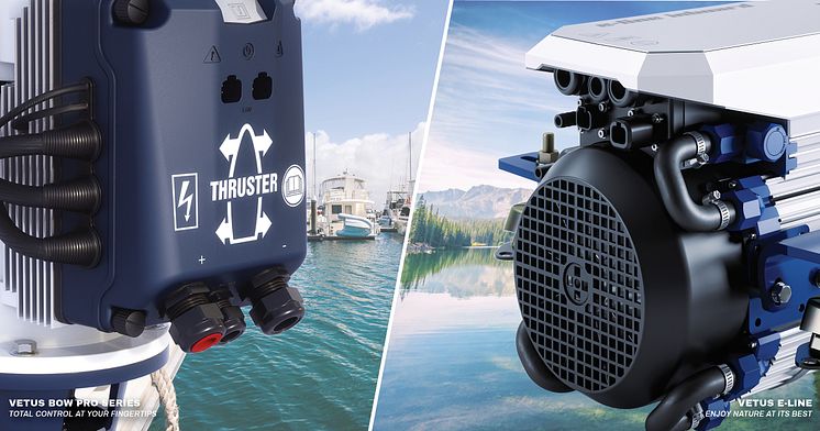 Hi-res image - VETUS - VETUS's specialized V-CAN products, including its BOW PRO thrusters and new E-LINE and E-POD electric propulsion, can now be connected to the NMEA 2000 network