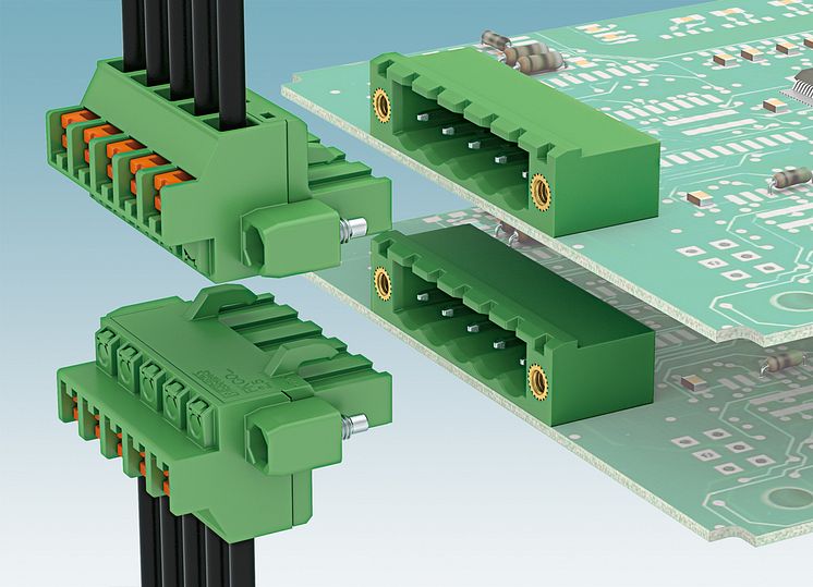New vertical PCB connectors