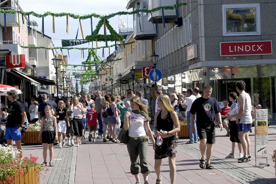 Gågatan i Piteå