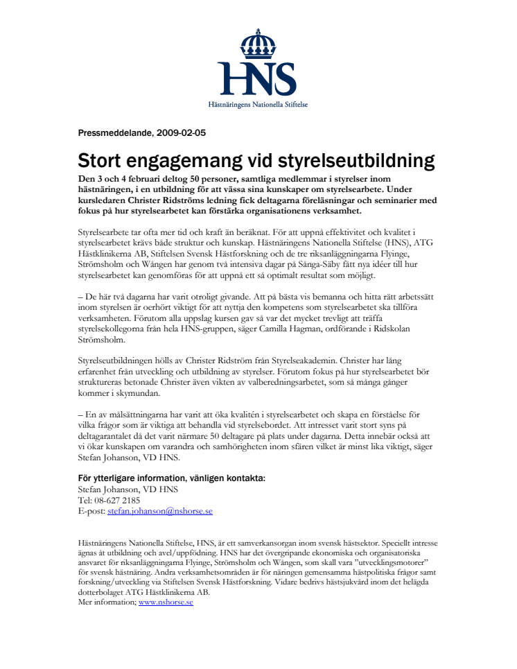 Stort engagemang vid styrelseutbildning 