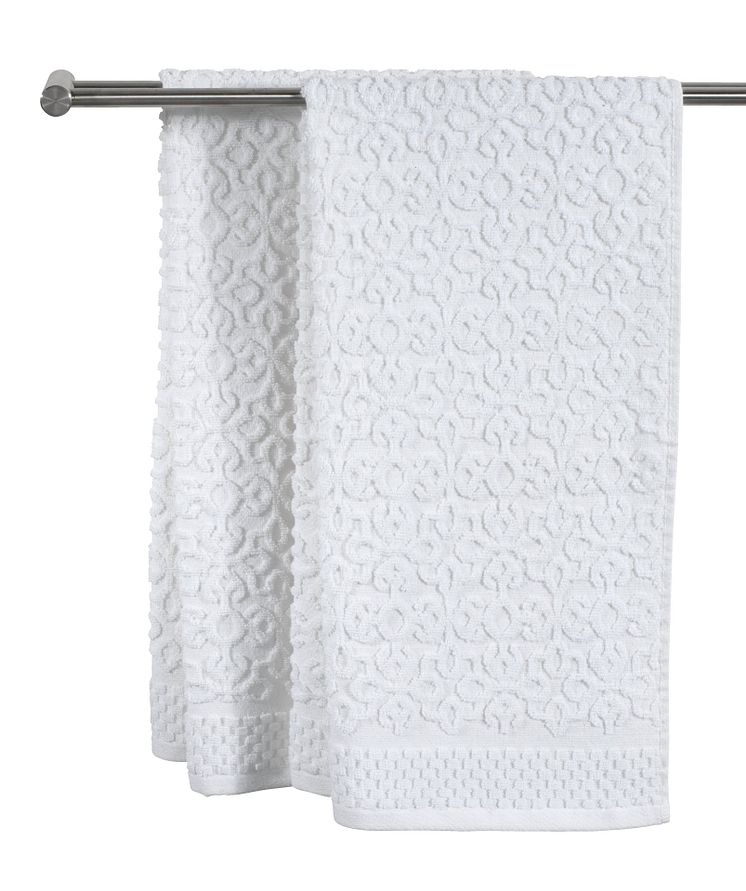 Håndklæde STIDSVIG 50x100 hvid (79,95,- DKK)