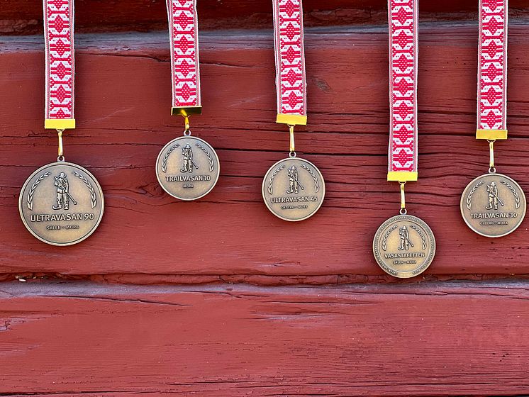 Medaljer löplopp Vasaloppets sommarvecka