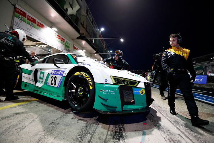 Land Motorsport Audi made a last minute switch to Dunlop