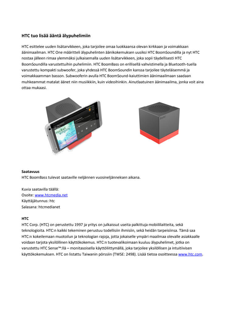 HTC tuo lisää ääntä älypuhelimiin