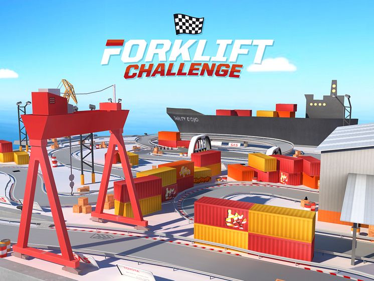 Toyotas mobiltruckspel Forklift Challenge