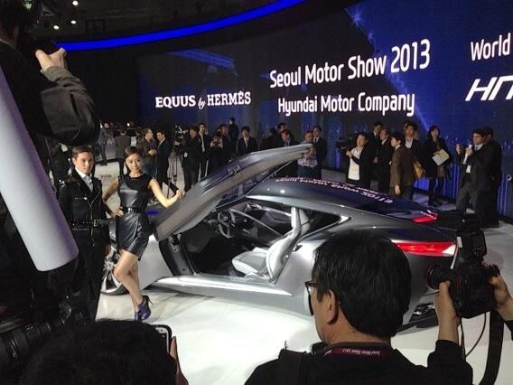 Hyundai konseptbil sportskupe på 2013Seoul Motor Show