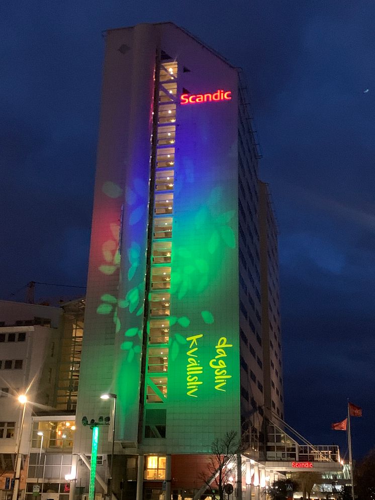 Värtahamnens ljusinstallation
