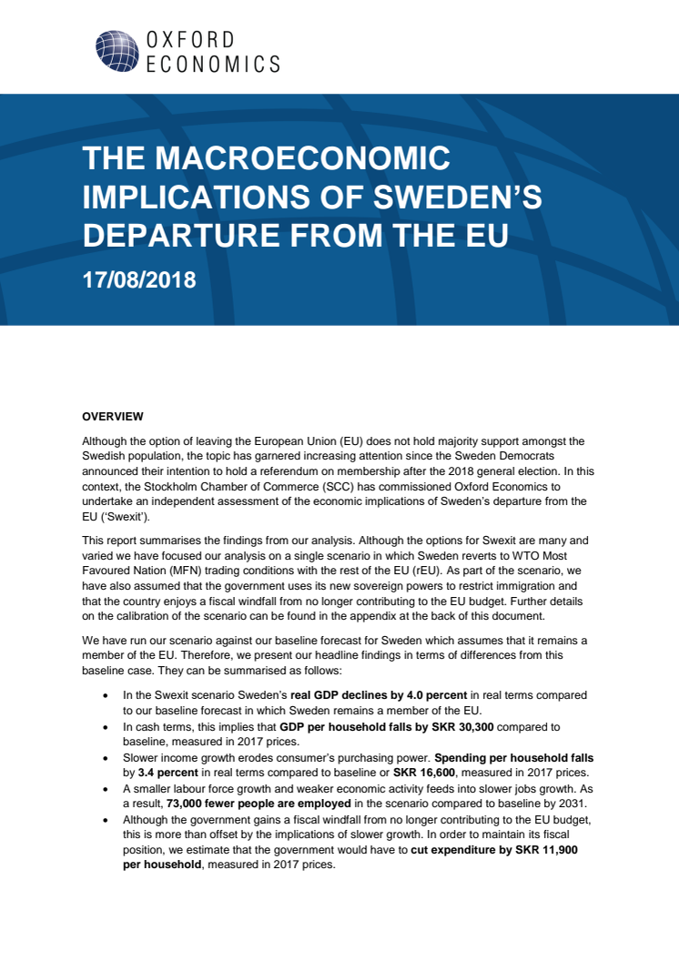 Swexit Summary Report