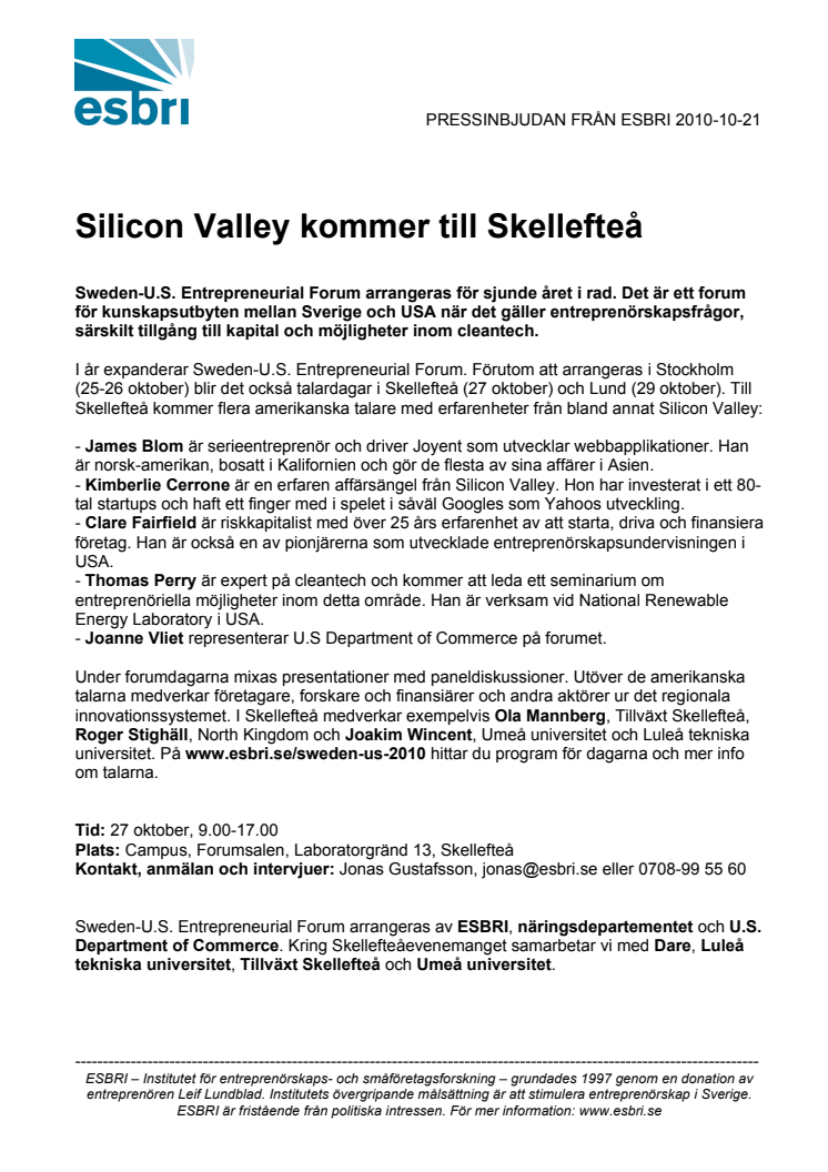 Silicon Valley kommer till Skellefteå
