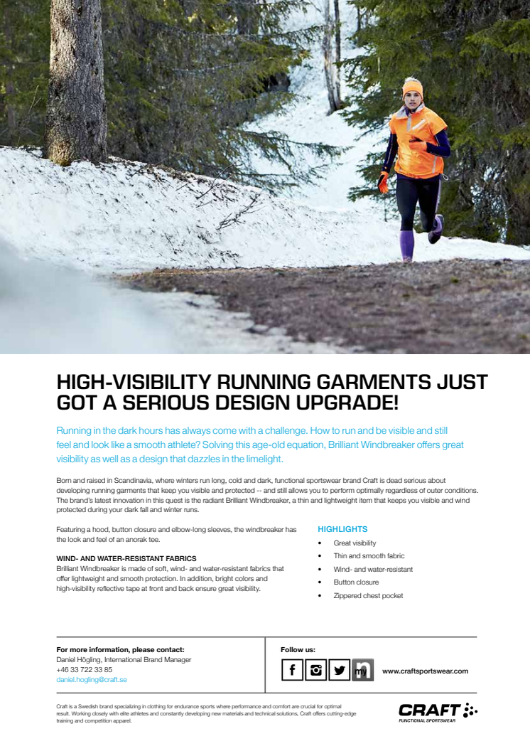 High-visibility running garments just got a serious design upgrade!