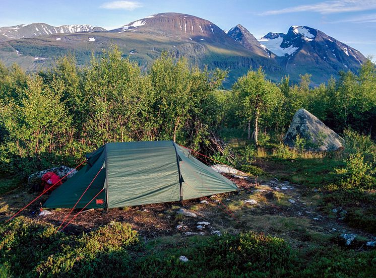 Tält vid Akkastugorna