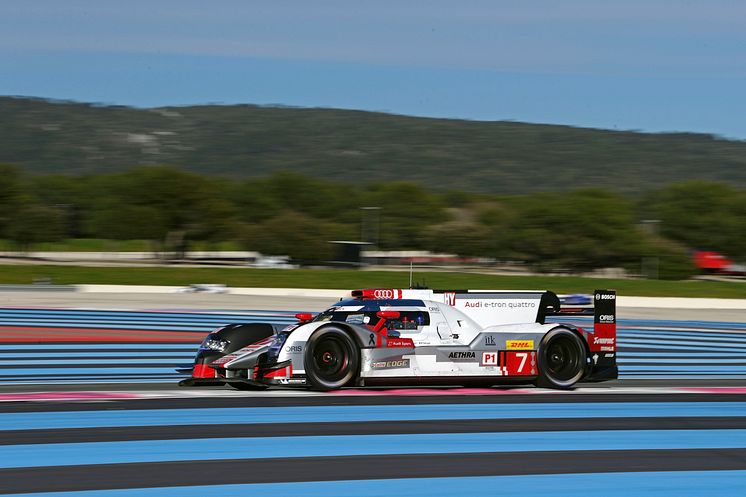 Audi R18 e-tron quattro #7 (Audi Sport Team Joest), Marcel Fässler, André Lotterer, Benoît Tréluyer