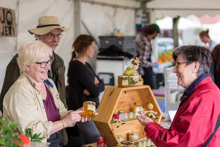 Saluhallen under Matfestivalen i Skövde