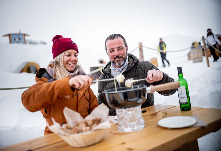 Gornergrat Iglu-Fondue, Wallis ©Gornergrat Bahn