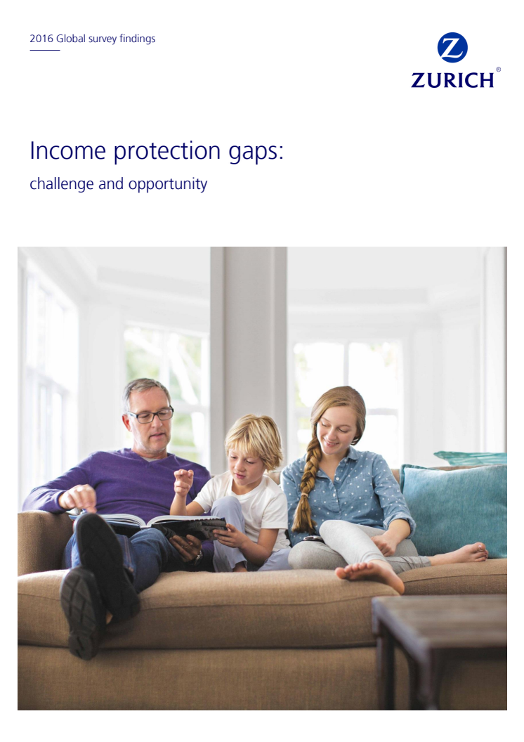 Broschüre in Englisch "Income Protection Gaps: challenge and opportunity"