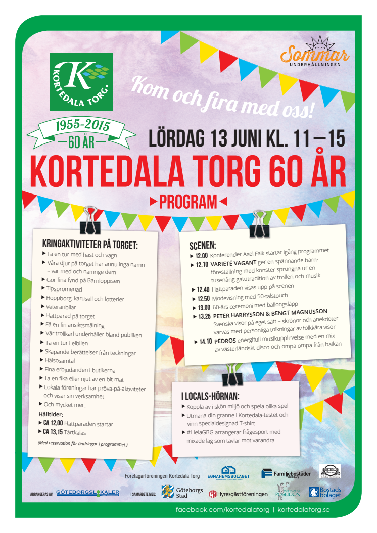 Kortedala Torg 60 år - Välkommen 13/6