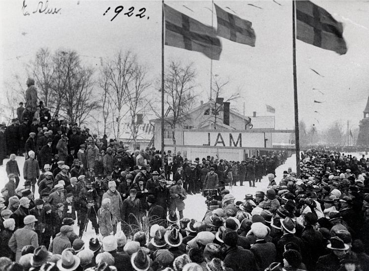 Bild från Vasaloppsmålet 1922