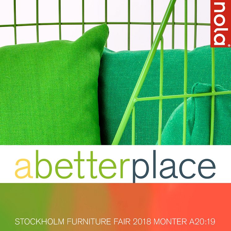 Nola. Stockholm Furniture Fair 2018